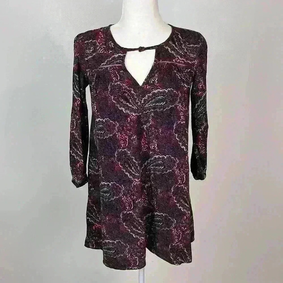 American Eagle Aztec Print Keyhole Mini Dress Size XXS - Picture 1 of 8